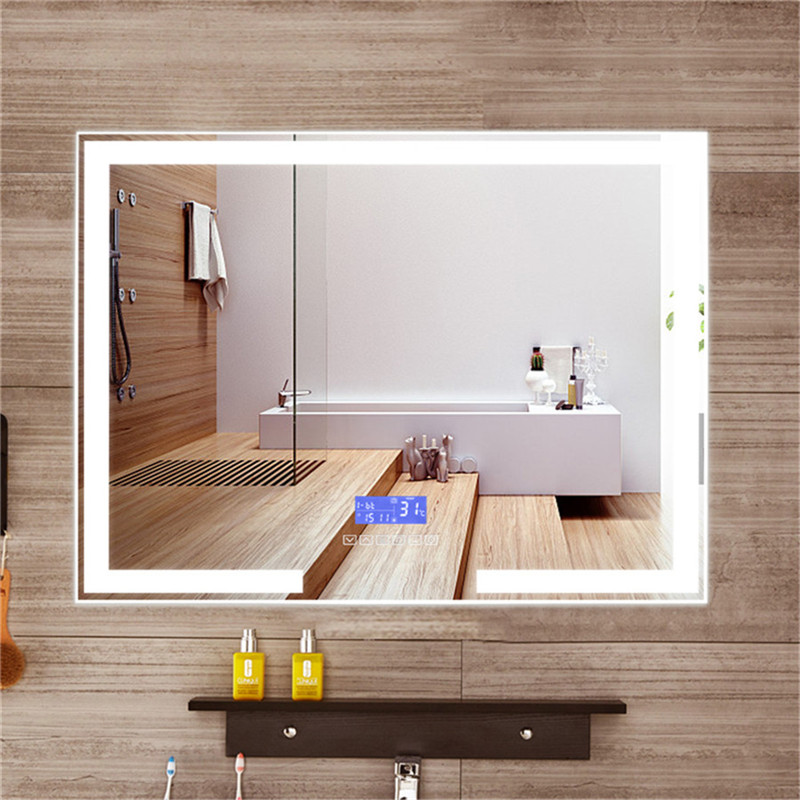 Apartament Hotel Anti-Fog Multi-Colored Lights Touch Screen Bluetooth Speaker Led Mirror